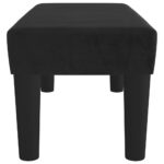 Banc Noir 70x30x30 cm Velours – Image 2
