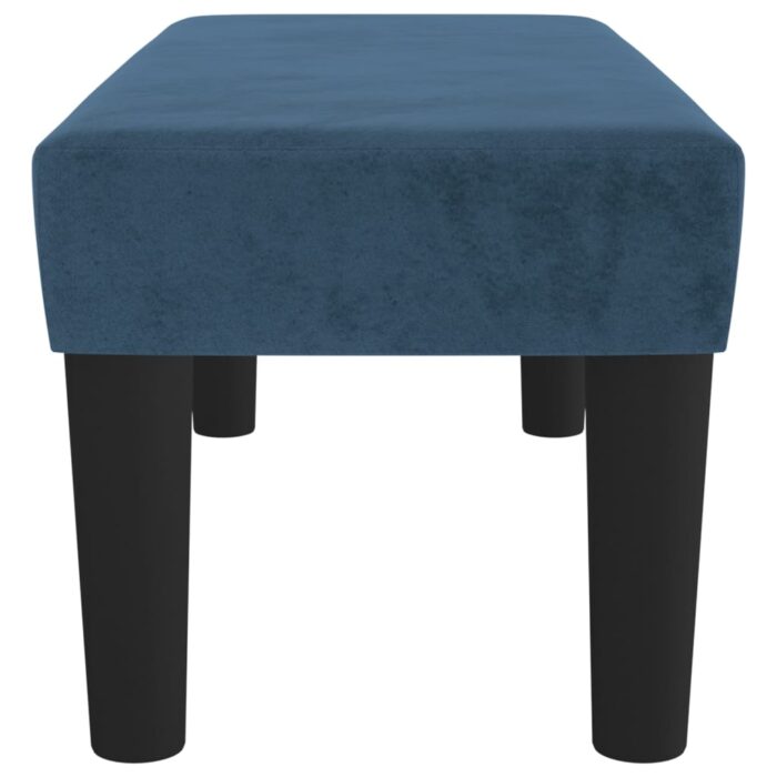 Banc Bleu foncé 70x30x30 cm Velours – Image 2