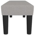 Banc Gris clair 100x30x30 cm Tissu – Image 2