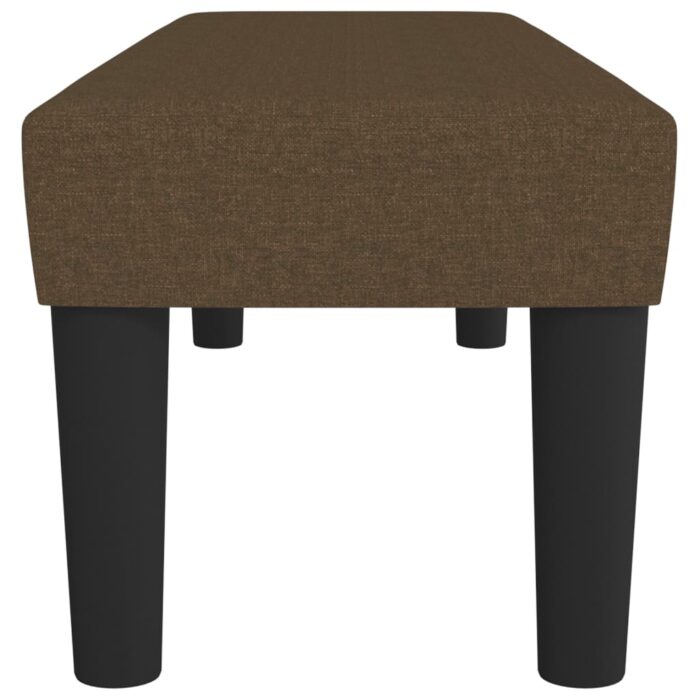 Banc Marron foncé 100x30x30 cm Tissu – Image 2