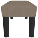 Banc Taupe 100x30x30 cm Tissu – Image 2