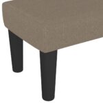 Banc Taupe 100x30x30 cm Tissu – Image 3