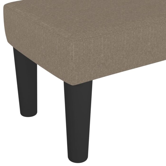 Banc Taupe 100x30x30 cm Tissu – Image 3