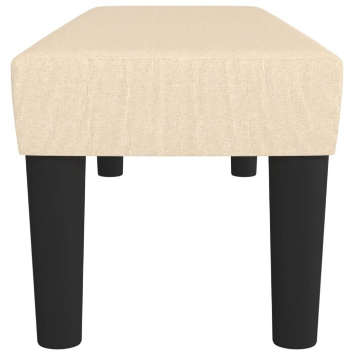 Banc Crème 100x30x30 cm Tissu – Image 2