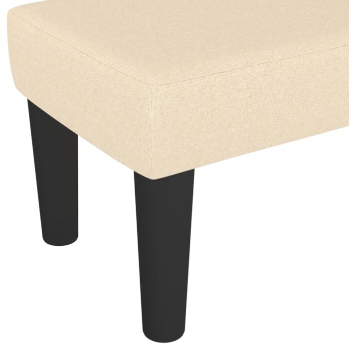 Banc Crème 100x30x30 cm Tissu – Image 3