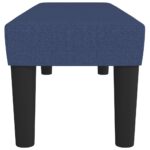 Banc Bleu 100x30x30 cm Tissu – Image 2
