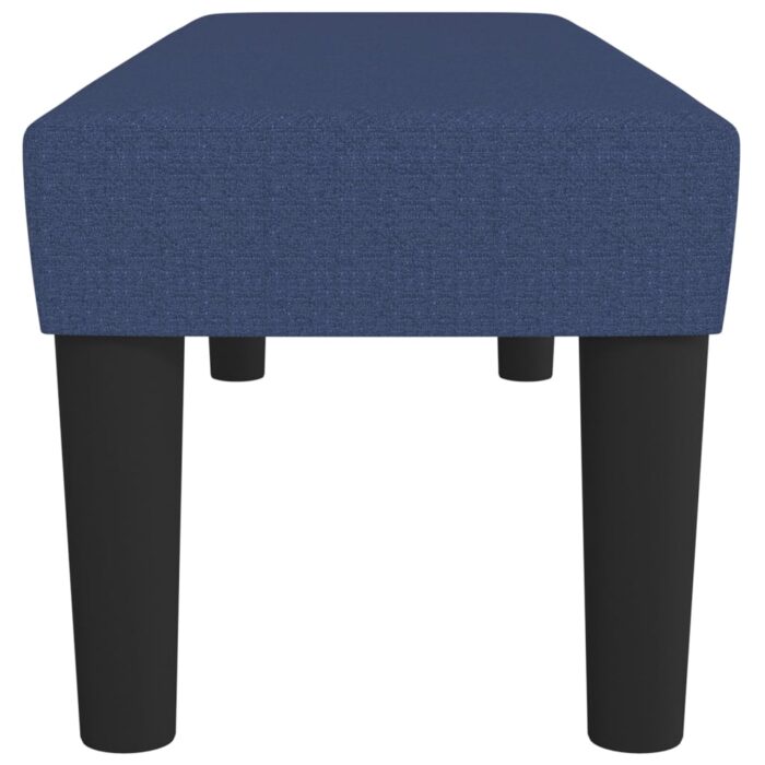 Banc Bleu 100x30x30 cm Tissu – Image 2