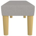 Banc Gris clair 100x30x30 cm Tissu – Image 2