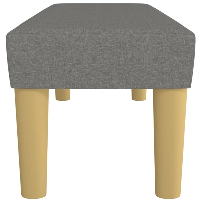 Banc Gris foncé 100x30x30 cm Tissu – Image 2