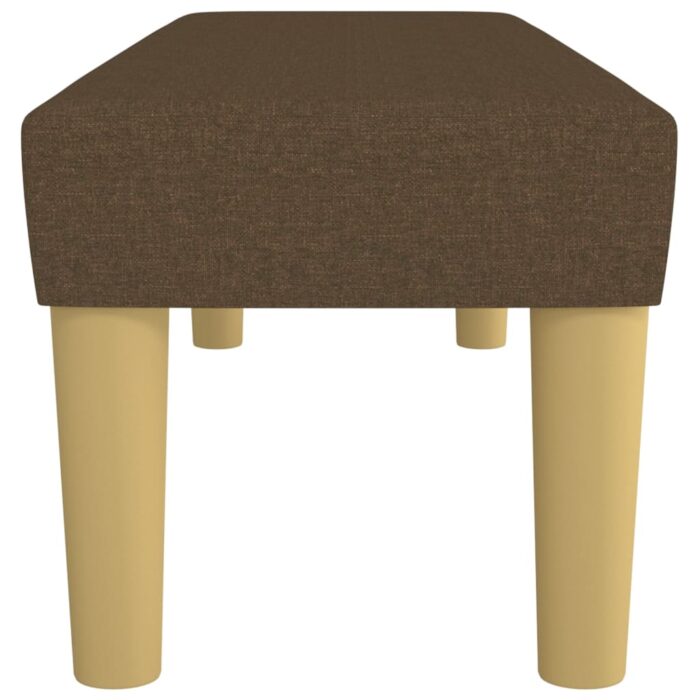 Banc Marron foncé 100x30x30 cm Tissu – Image 2