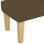Banc Marron foncé 100x30x30 cm Tissu – Image 3