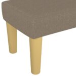 Banc Taupe 100x30x30 cm Tissu – Image 3
