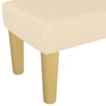 Banc Crème 100x30x30 cm Tissu – Image 3