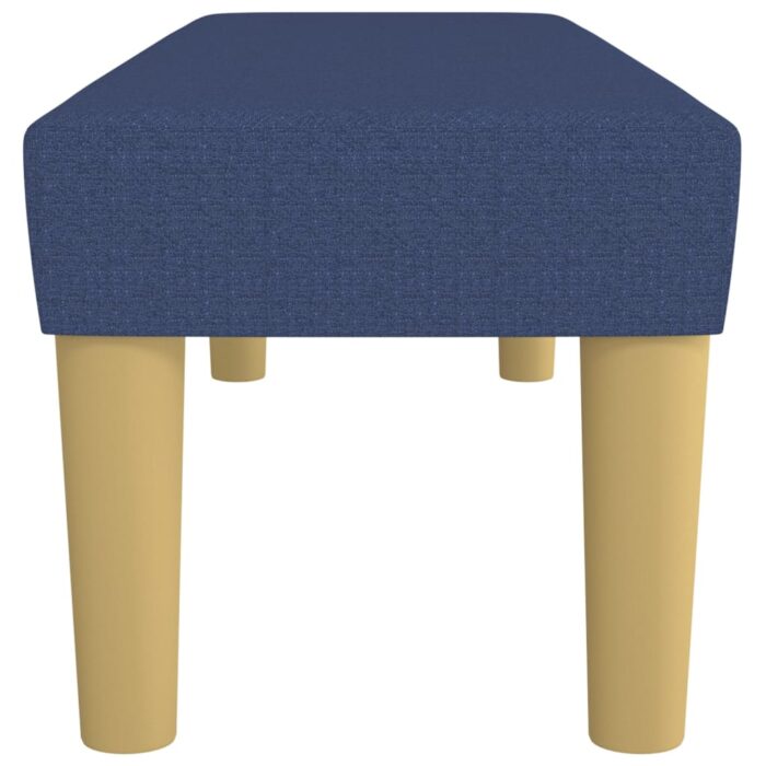 Banc Bleu 100x30x30 cm Tissu – Image 2