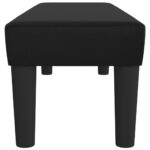 Banc Noir 100x30x30 cm Similicuir – Image 2
