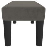 Banc Gris foncé 100x30x30 cm Velours – Image 2