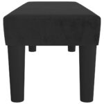 Banc Noir 100x30x30 cm Velours – Image 2