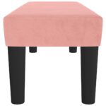Banc Rose 100x30x30 cm Velours – Image 2