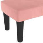 Banc Rose 100x30x30 cm Velours – Image 3