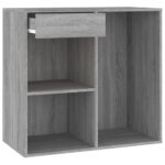 Coiffeuse à LED avec armoires Sonoma gris Bois d'ingénierie – Image 7