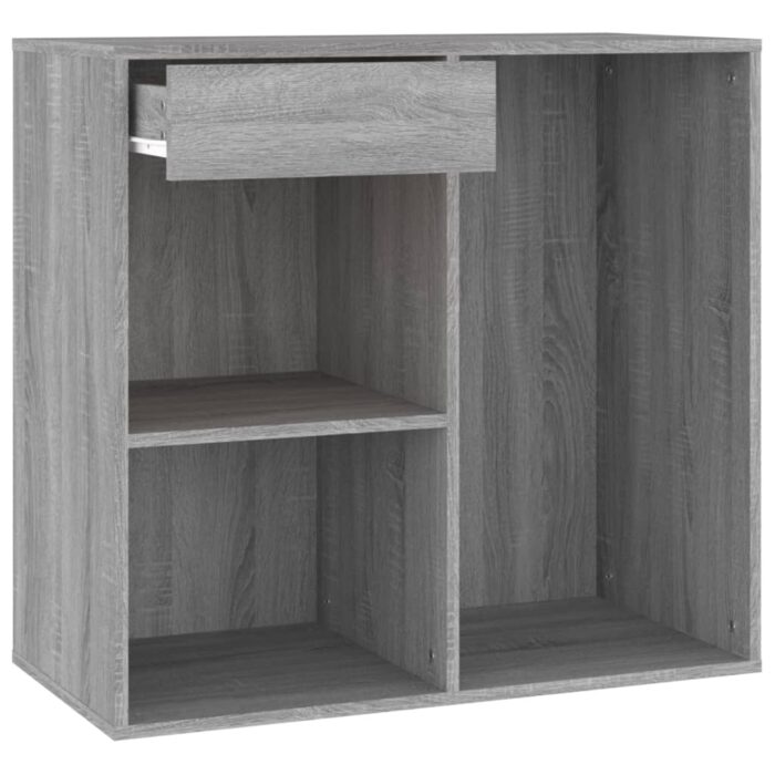Coiffeuse à LED avec armoires Sonoma gris Bois d'ingénierie – Image 7
