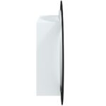 Armoire de salle de bain miroir rond et LED Blanc 54x54x17,5 cm – Image 5