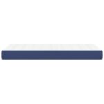Matelas de lit à ressorts ensachés Bleu 80x200x20 cm Tissu – Image 2