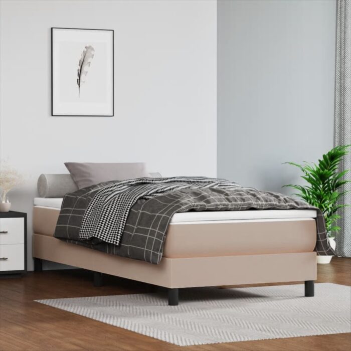 Matelas de lit à ressorts ensachés Cappuccino 80x200x20 cm – Image 1