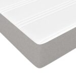 Matelas de lit à ressorts ensachés Gris clair 90x190x20cm Tissu – Image 3