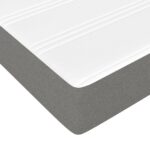 Matelas de lit à ressorts ensachés Gris foncé 90x190x20cm Tissu – Image 3