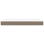 Matelas de lit à ressorts ensachés Taupe 90x190x20 cm Tissu – Image 2
