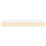 Matelas de lit à ressorts ensachés Crème 90x200x20 cm Tissu – Image 2