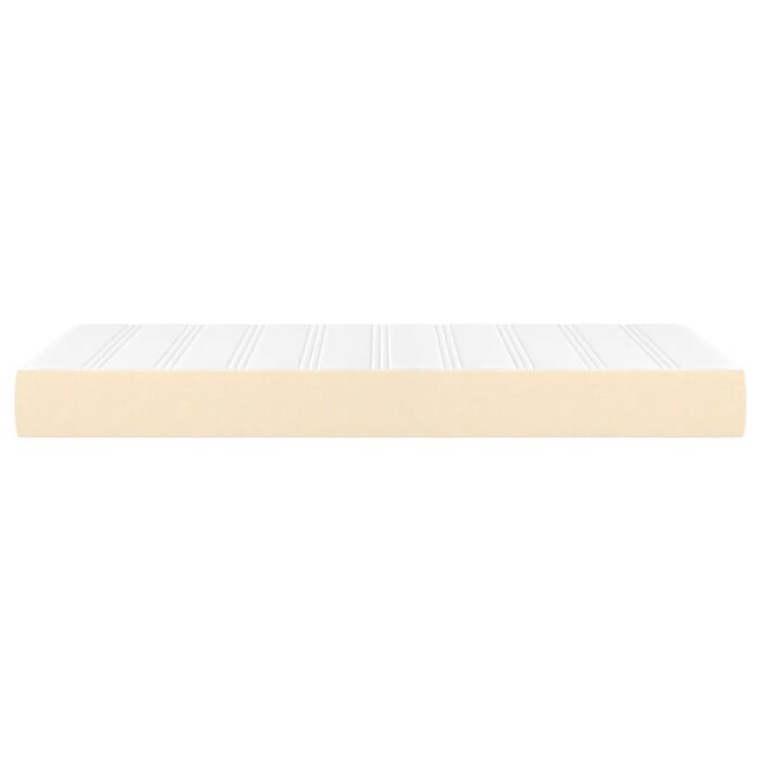 Matelas de lit à ressorts ensachés Crème 90x200x20 cm Tissu – Image 2