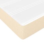 Matelas de lit à ressorts ensachés Crème 90x200x20 cm Tissu – Image 3