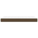 Matelas de lit à ressorts ensachés Marron foncé 100x200x20 cm – Image 2