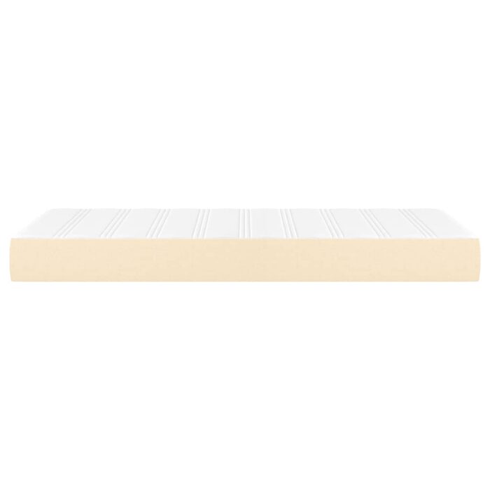 Matelas de lit à ressorts ensachés Crème 100x200x20 cm Tissu – Image 2