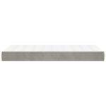 Matelas de lit à ressorts ensachés Gris clair 100x200x20 cm – Image 2