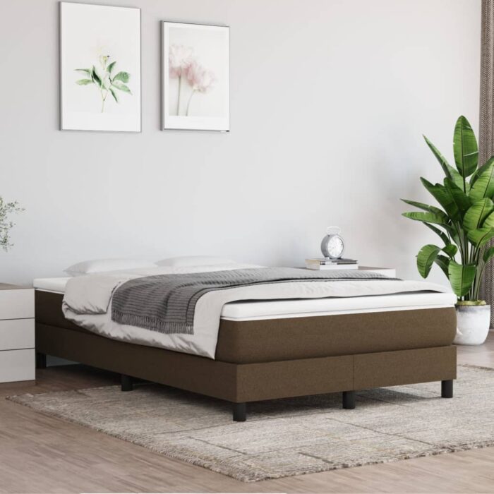 Matelas de lit à ressorts ensachés Marron foncé 120x200x20 cm – Image 1