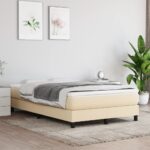 Matelas de lit à ressorts ensachés Crème 120x200x20 cm Tissu
