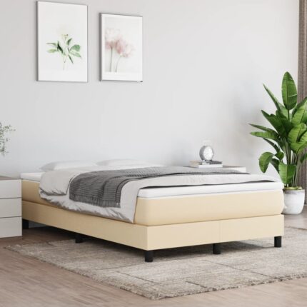 Matelas de lit à ressorts ensachés Crème 120x200x20 cm Tissu