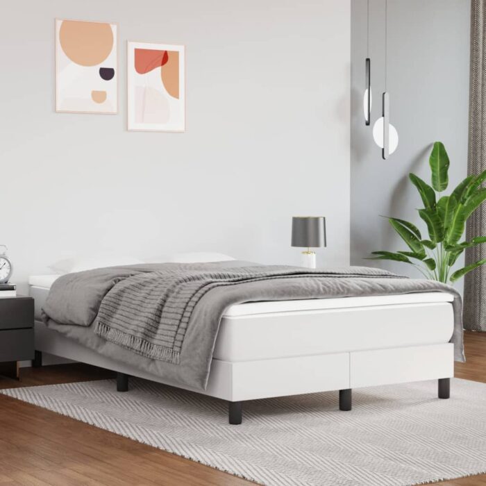 Matelas de lit à ressorts ensachés Blanc 120x200x20 cm – Image 1
