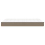 Matelas de lit à ressorts ensachés Taupe 140x190x20 cm Tissu – Image 2