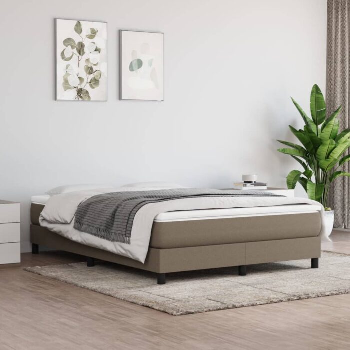 VXL8720287160922_m_en_hd_1.jpg Matelas de lit à ressorts ensachés Taupe 140x190x20 cm Tissu – Image 1