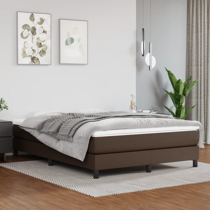 VXL8720287160991_m_en_hd_1.jpg Matelas de lit à ressorts ensachés Marron 140x190x20 cm – Image 1