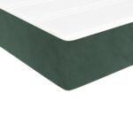 Matelas de lit à ressorts ensachés Vert foncé 140x190x20 cm – Image 3