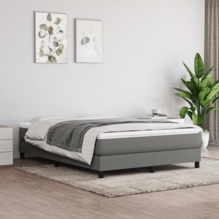 Matelas de lit à ressorts ensachés Gris foncé 140x200x20 cm