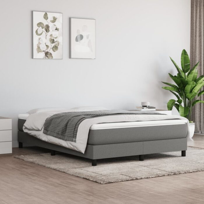 Matelas de lit à ressorts ensachés Gris foncé 140x200x20 cm – Image 1