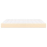 Matelas de lit à ressorts ensachés Crème 140x200x20 cm Tissu – Image 2