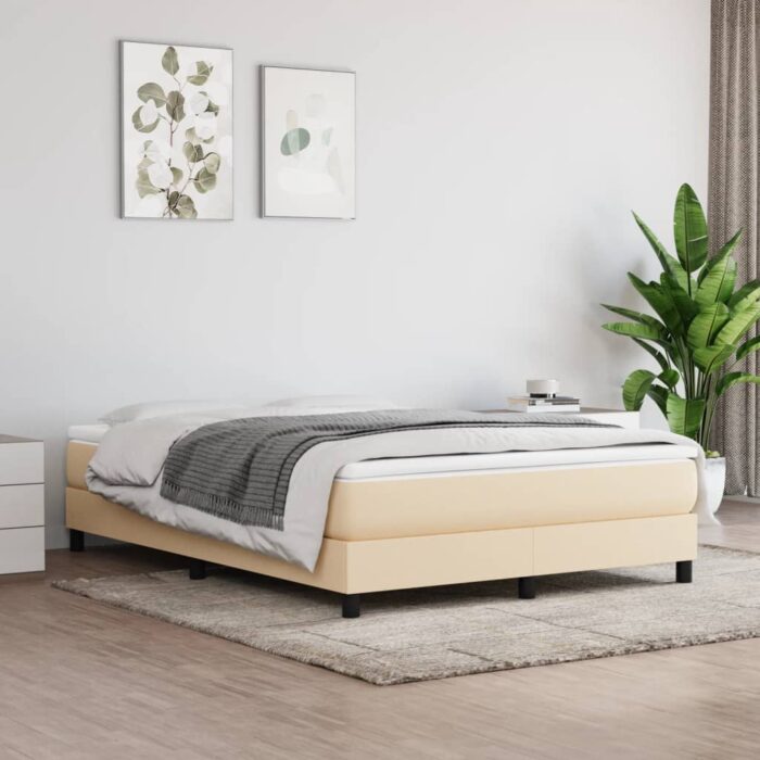 VXL8720287161134_m_en_hd_1.jpg Matelas de lit à ressorts ensachés Crème 140x200x20 cm Tissu – Image 1