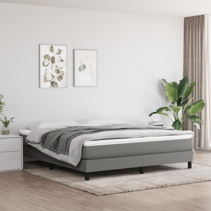 Matelas de lit à ressorts ensachés Gris foncé 160x200x20 cm – Image 1
